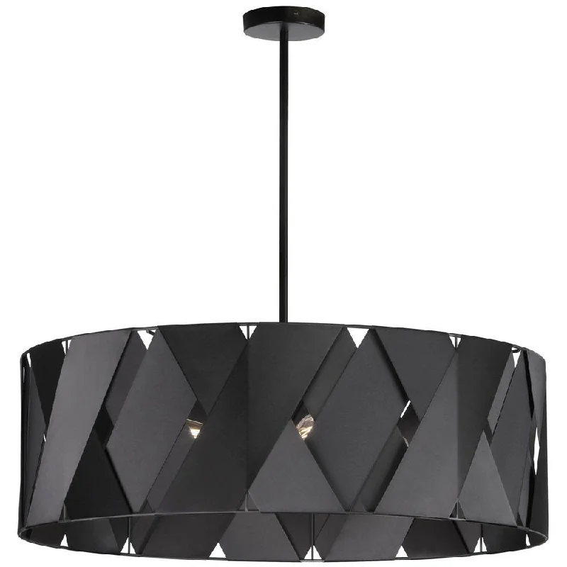 Chandeliers with Sputnik - Style Design for a Futuristic VibeChandeliers with Sputnik - Style Design for a Futuristic Vibe4 Lights Incandescent Chandelier, MB w/ BK Ribbon