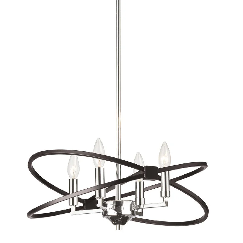 French Country Chandeliers with a Romantic AuraFrench Country Chandeliers with a Romantic Aura4 Lights Incandescent Chandelier, PC & MB Finish