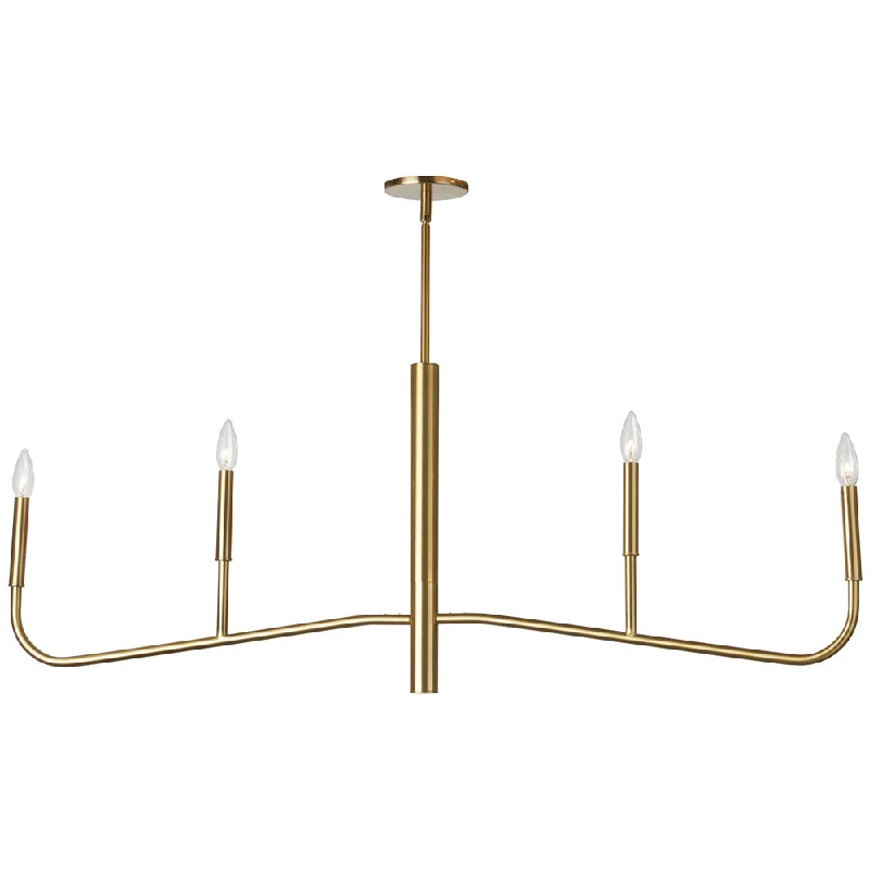 Chandeliers with Metal Frames in Black FinishChandeliers with Metal Frames in Black Finish4 Lights Incandescent Horiz Chandelier, AGB