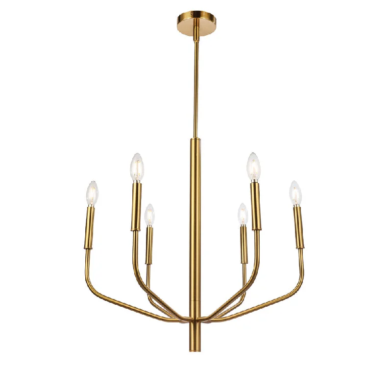 Oversized Chandeliers as a Statement Piece in Living RoomsOversized Chandeliers as a Statement Piece in Living Rooms6 Lights Chandelier, AGB Finish