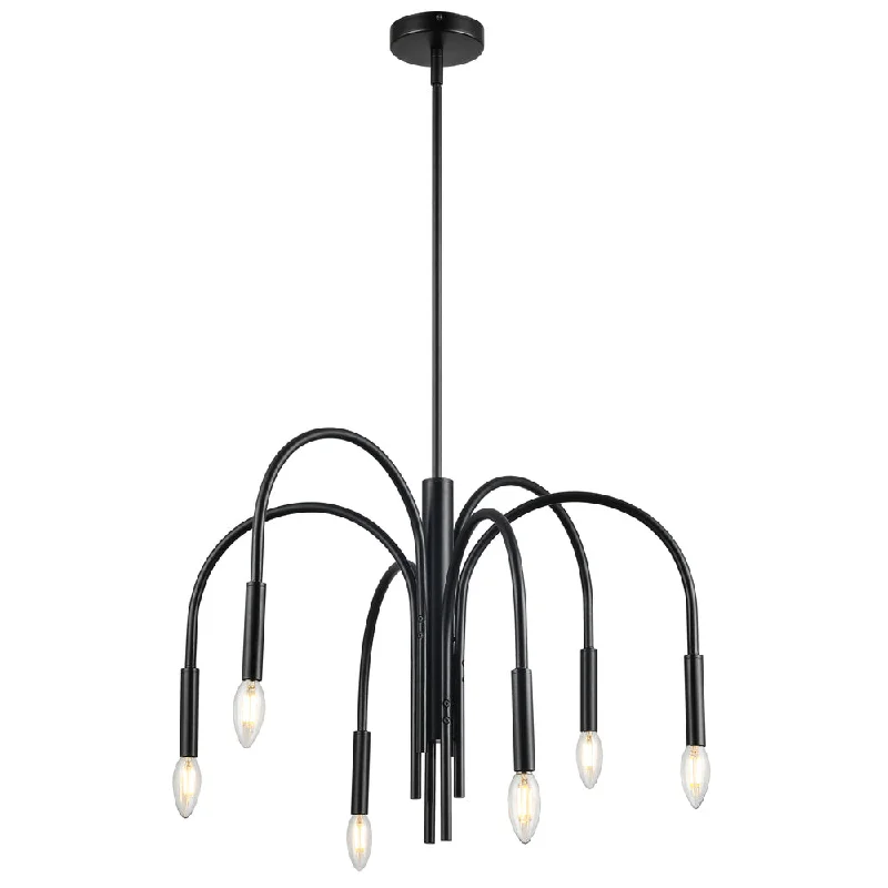 Chandeliers with Frosted Glass for a Softer Light DiffusionChandeliers with Frosted Glass for a Softer Light Diffusion6 Lights Incan Chandelier, MB