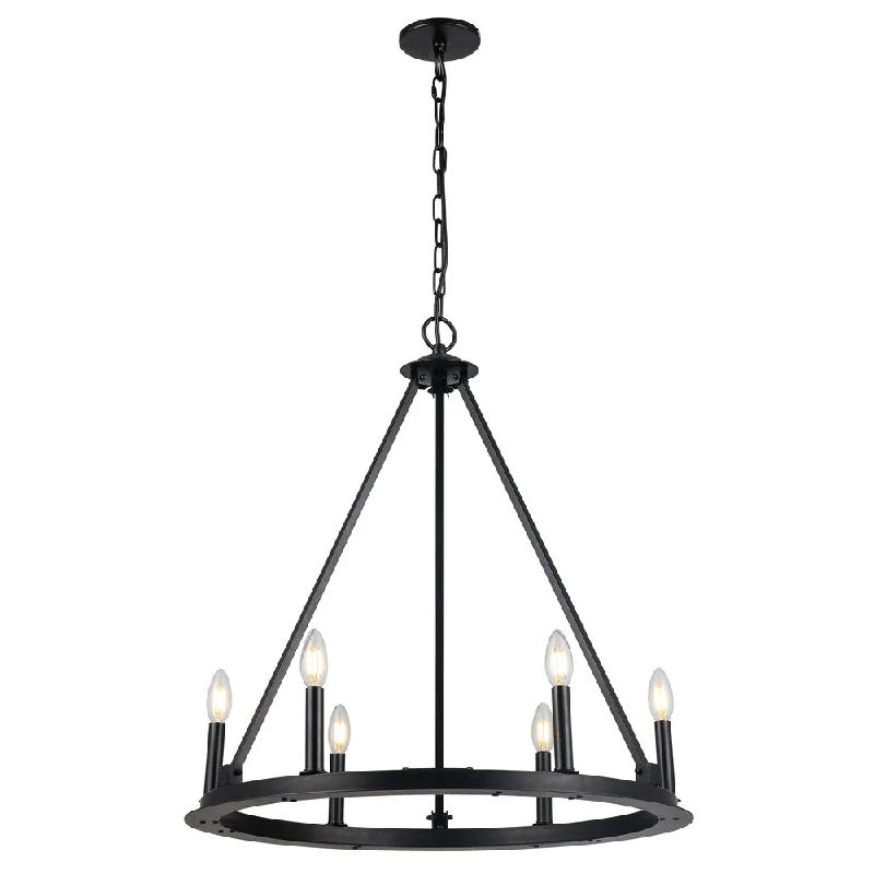 Chandeliers with Metal Frames in Silver FinishChandeliers with Metal Frames in Silver Finish6 Lights Incandescent Chandelier, MB