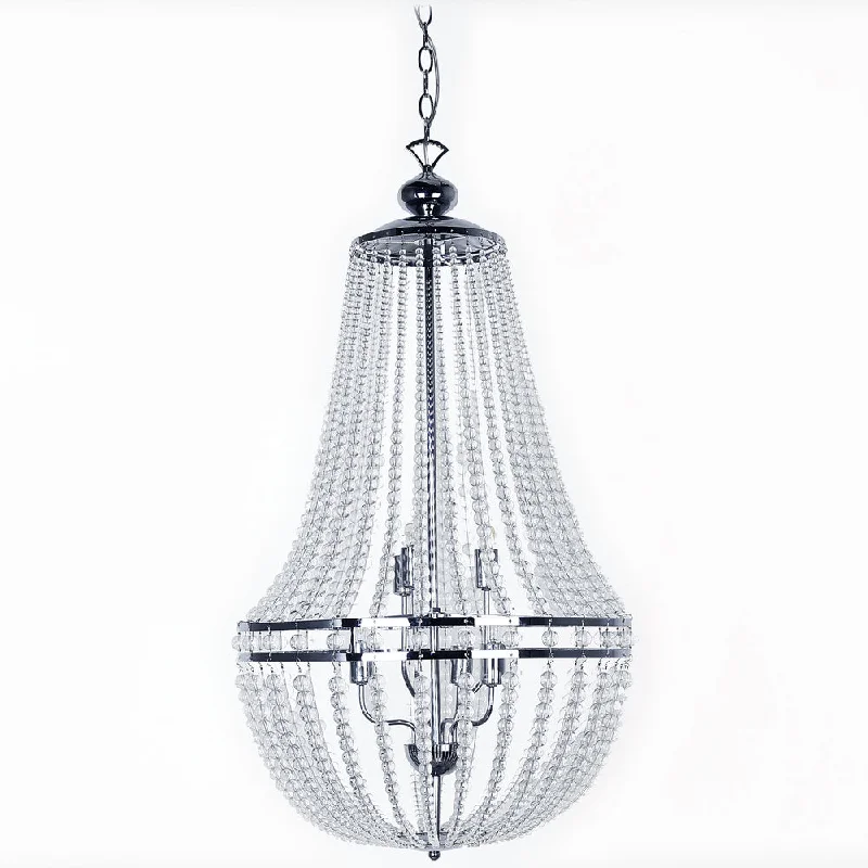 Mid - Century Modern Chandeliers for Vintage AppealMid - Century Modern Chandeliers for Vintage Appeal6 Lights Incandescent Chandelier PC w/Clr Glass Beads