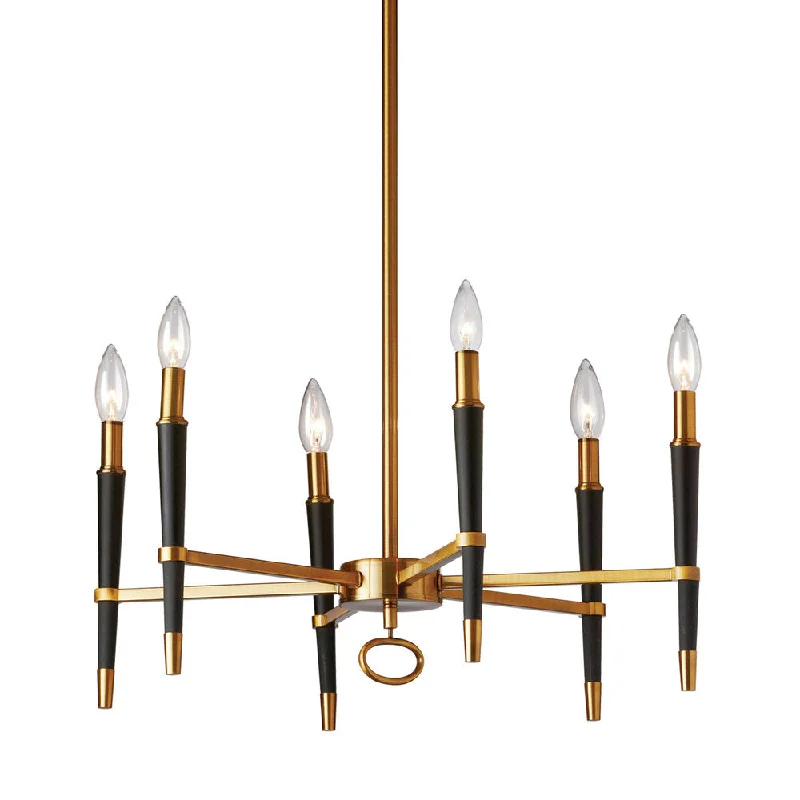 Chandeliers with Adjustable Height for Custom InstallationChandeliers with Adjustable Height for Custom Installation6 Lights Incandescent Chandelier, VB Finish