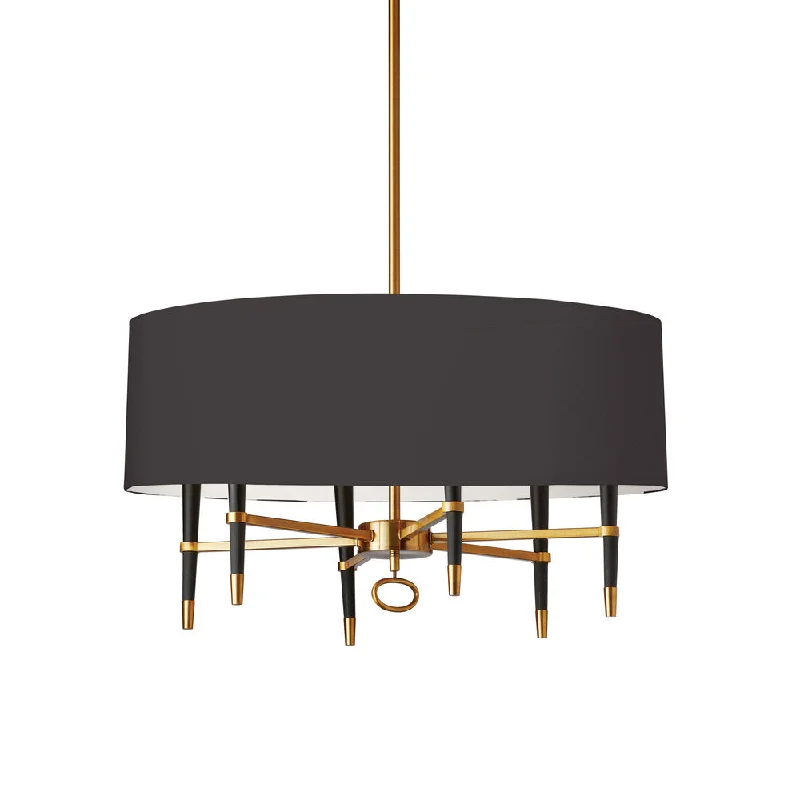 Mini Chandeliers for Adding Charm to Small SpacesMini Chandeliers for Adding Charm to Small Spaces6 Lights Incandescent Chandelier, VB w/ Blk Shade