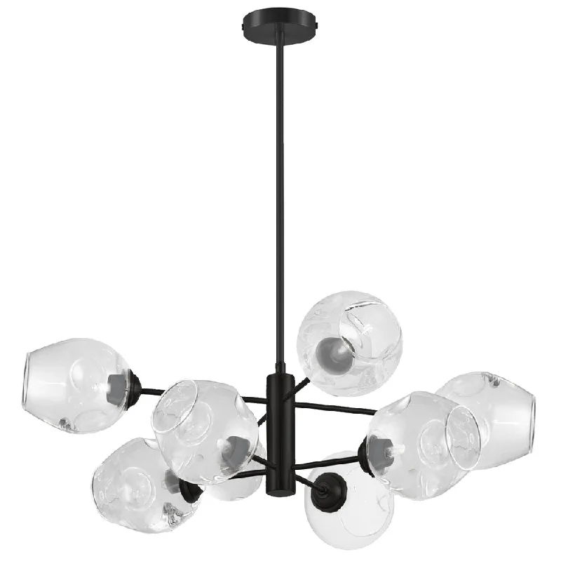 Mid - Century Modern Chandeliers for Vintage AppealMid - Century Modern Chandeliers for Vintage Appeal8 Lights Chandelier, MB w/ Clear Glass