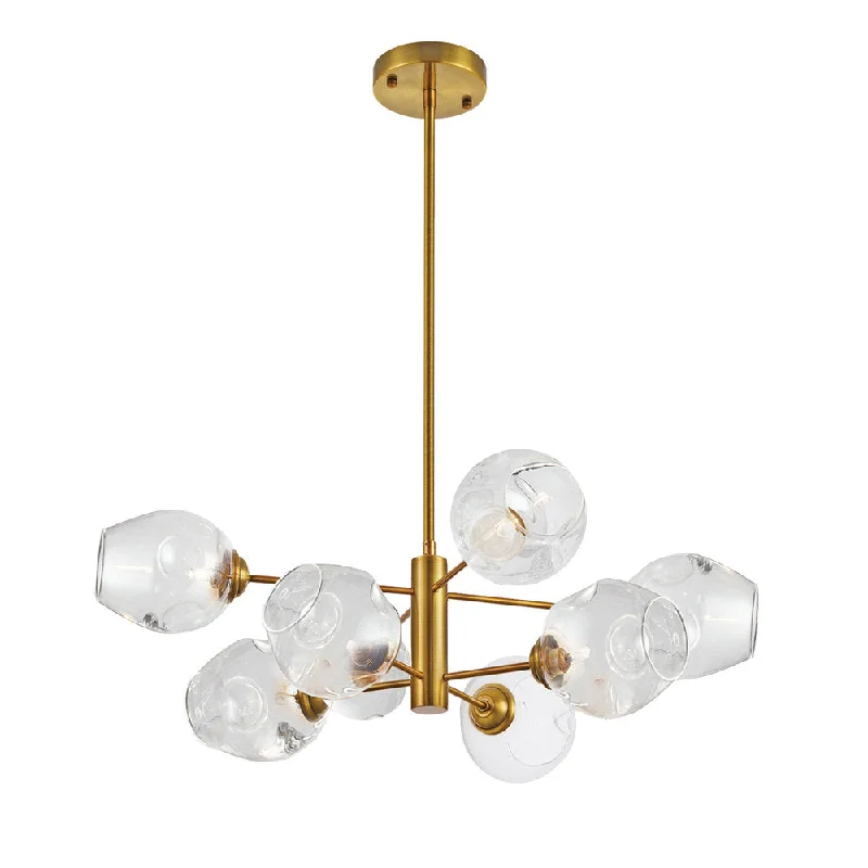 Chandeliers with Candle - Style Bulbs for a Classic AestheticChandeliers with Candle - Style Bulbs for a Classic Aesthetic8 Lights Chandelier, VB with Clear Glass