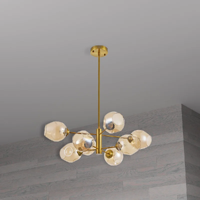 Traditional Brass Chandeliers for Classic InteriorsTraditional Brass Chandeliers for Classic Interiors8 Lights Halogen Chandelier, VB with Champagne Glass