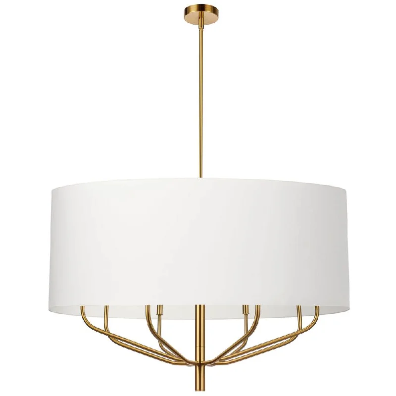 Modern Crystal Chandeliers for Contemporary HomesModern Crystal Chandeliers for Contemporary Homes8 Lights Incandescent Chandelier, AGB w/ WH Shade