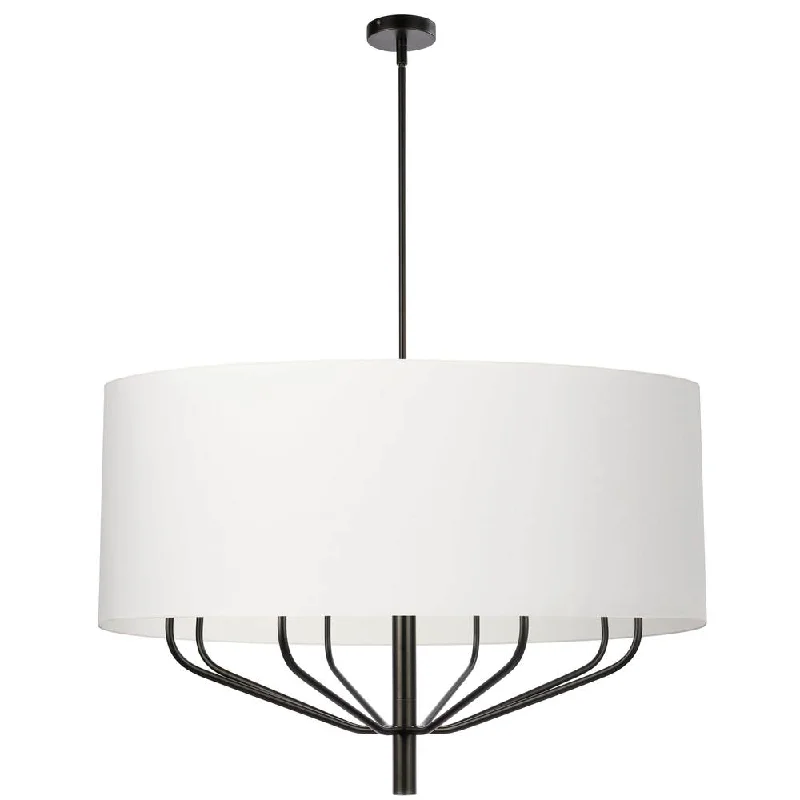 Chandeliers with Pendant Lights for a Stylish LookChandeliers with Pendant Lights for a Stylish Look8 Lights Incandescent Chandelier, MB w/ WH Shade