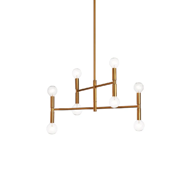Chandeliers with Candle - Style Bulbs for a Classic AestheticChandeliers with Candle - Style Bulbs for a Classic Aesthetic8 Lights Incandescent Chandelier, VB