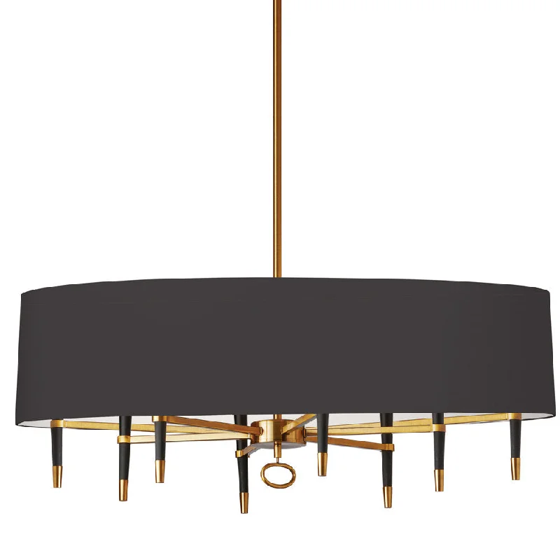 Rustic Wood Chandeliers for Country - Style HousesRustic Wood Chandeliers for Country - Style Houses8 Lights Incandescent Horizontal Chand, VB, Blk Shade