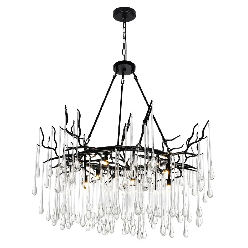 Chandeliers with Adjustable Arms for Directional LightingChandeliers with Adjustable Arms for Directional LightingAnita 12 Light Chandelier With Black Finish