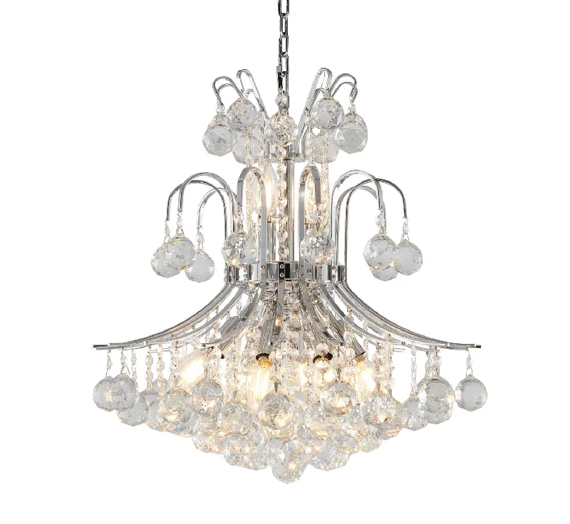 Chandeliers with Metal Frames in Black FinishChandeliers with Metal Frames in Black FinishBethel International BET03C19CH Chandelier Light - Chrome
