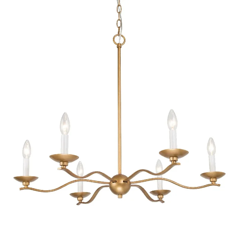 Mini Chandeliers for Adding Charm to Small SpacesMini Chandeliers for Adding Charm to Small SpacesCemithersia 6-Light Large Gold Chandelier