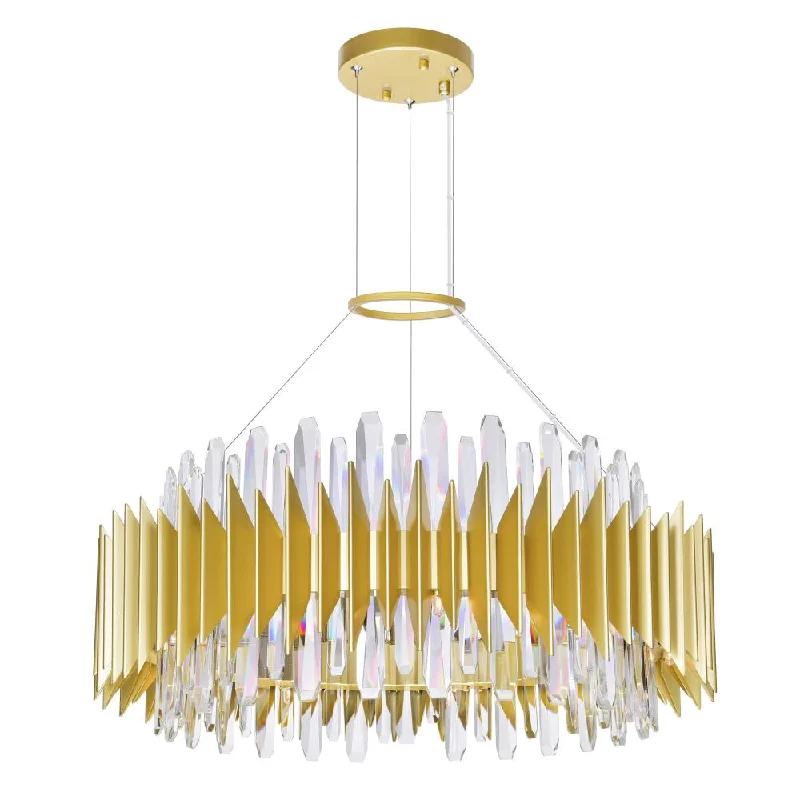 Oversized Chandeliers as a Statement Piece in Living RoomsOversized Chandeliers as a Statement Piece in Living RoomsCityscape 18 Light Chandelier With Satin Gold Finish