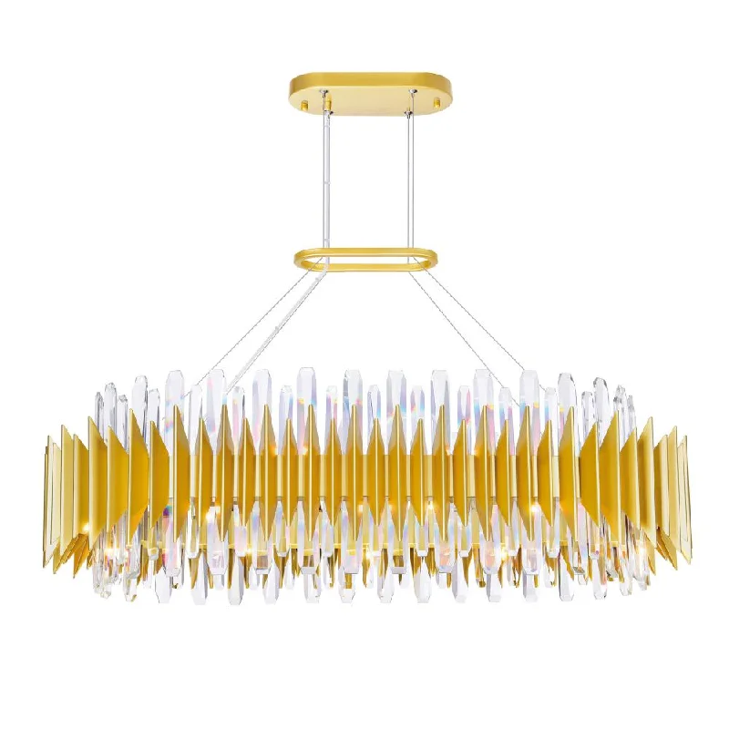 Art Deco Chandeliers for a Retro - Glam LookArt Deco Chandeliers for a Retro - Glam LookCityscape 20 Light Chandelier With Satin Gold Finish