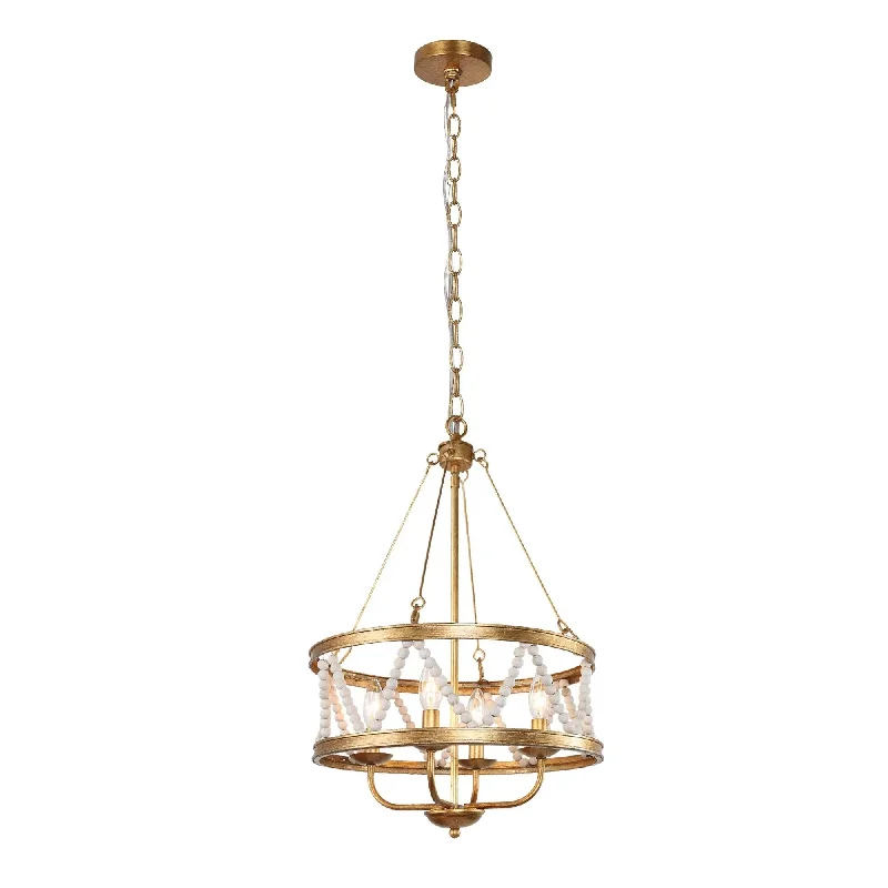 Mid - Century Modern Chandeliers for Vintage AppealMid - Century Modern Chandeliers for Vintage AppealJerusalem 4-Light Small Gold Chandelier