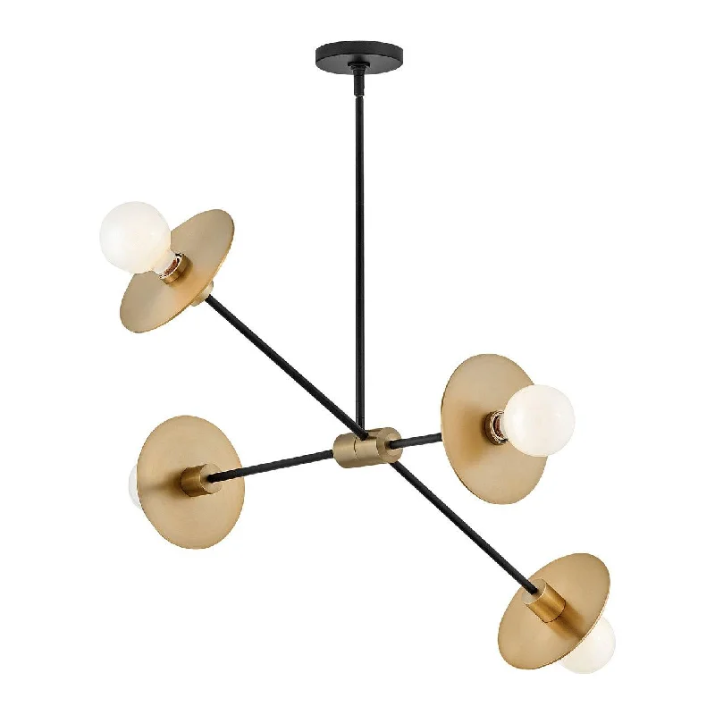 Art Deco Chandeliers for a Retro - Glam LookArt Deco Chandeliers for a Retro - Glam LookLulu 4-Light Medium Convertible Mobile Single Tier