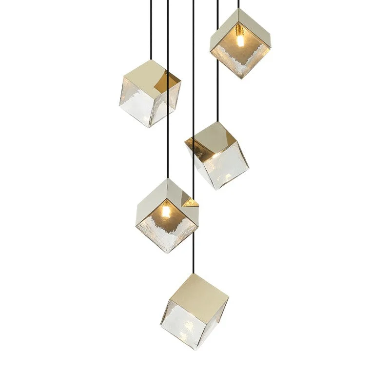 Victorian - Inspired Chandeliers with Ornate DetailsVictorian - Inspired Chandeliers with Ornate DetailsCube Five Light Pendant