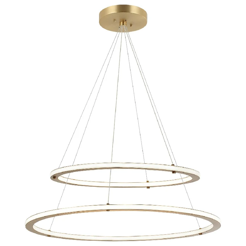 Chandeliers with Metal Frames in Gold FinishChandeliers with Metal Frames in Gold FinishVictoria LED Pendant