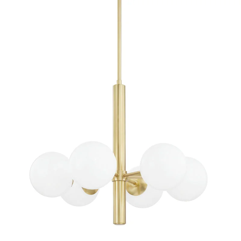 Chandeliers with Dimmable Lights for Ambiance ControlChandeliers with Dimmable Lights for Ambiance ControlMitzi Stella H105806-AGB Chandelier Light - Aged Brass