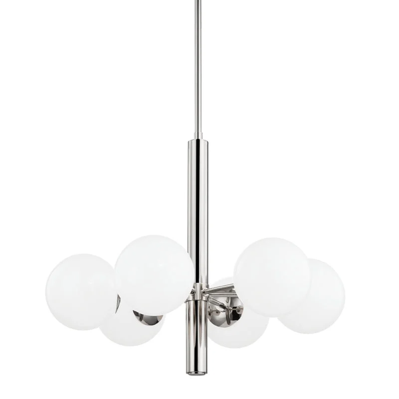 French Country Chandeliers with a Romantic AuraFrench Country Chandeliers with a Romantic AuraMitzi Stella H105806-PN Chandelier Light - Polished Nickel