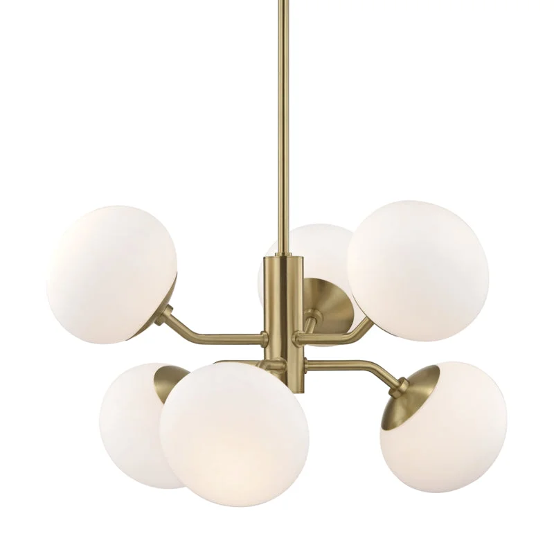 Traditional Brass Chandeliers for Classic InteriorsTraditional Brass Chandeliers for Classic InteriorsMitzi Estee H134806-AGB Chandelier Light - Aged Brass