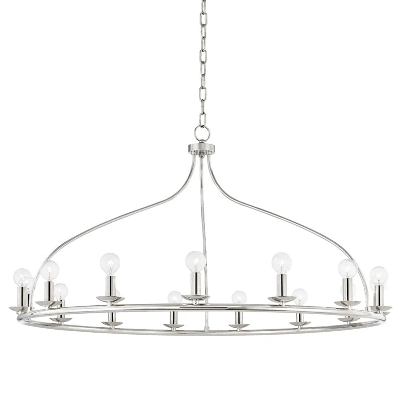 Chandeliers with Murano Glass for a High - End Artistic TouchChandeliers with Murano Glass for a High - End Artistic TouchMitzi Kendra H511815-PN Chandelier Light - Polished Nickel