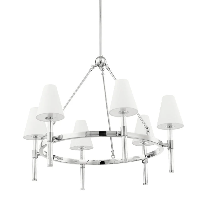 Victorian - Inspired Chandeliers with Ornate DetailsVictorian - Inspired Chandeliers with Ornate DetailsMitzi Janelle H630806-PN Chandelier Light - Polished Nickel