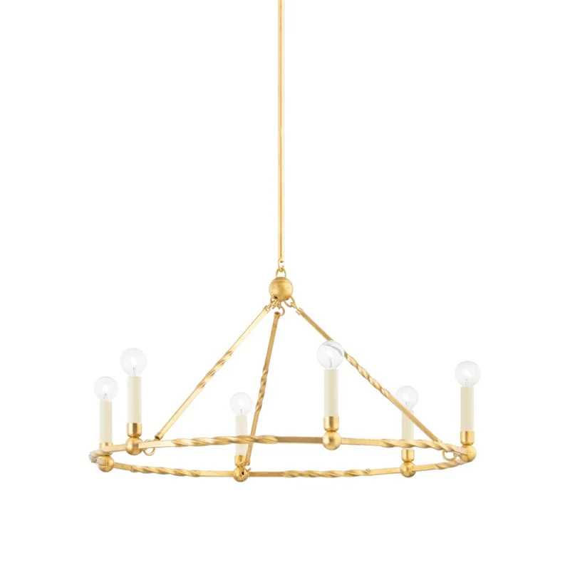 Chandeliers for High Ceilings to Fill Vertical SpaceChandeliers for High Ceilings to Fill Vertical SpaceMitzi Josephine H738806-VGL Chandelier Light - Vintage Gold Leaf