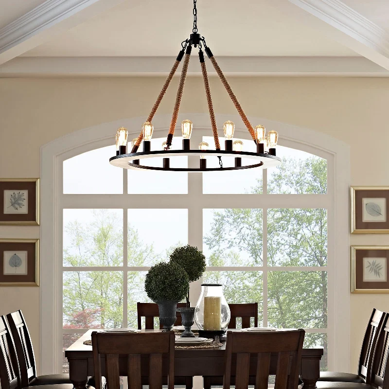 Oversized Chandeliers as a Statement Piece in Living RoomsOversized Chandeliers as a Statement Piece in Living RoomsModway Encircle Chandelier - Brown - EEI-2154