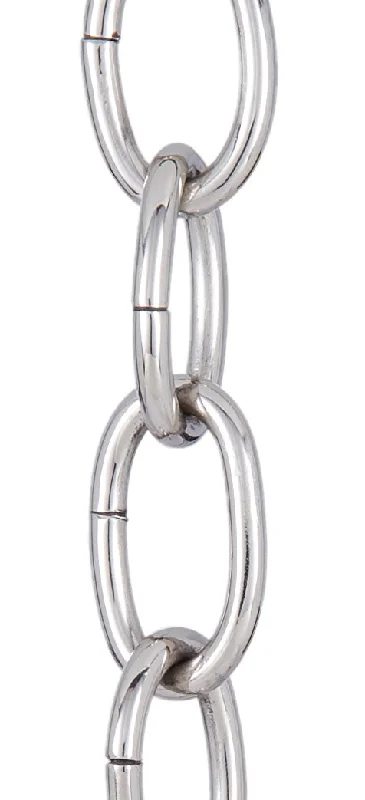 Chandeliers with Adjustable Arms for Directional LightingChandeliers with Adjustable Arms for Directional LightingNickel Plated Large Loop 5 Gauge Oval Chain