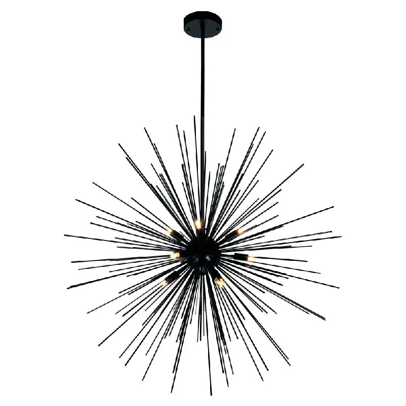 Chandeliers with Colored Glass for a Splash of ColorChandeliers with Colored Glass for a Splash of ColorSavannah 9 Light Chandelier With Black Finish