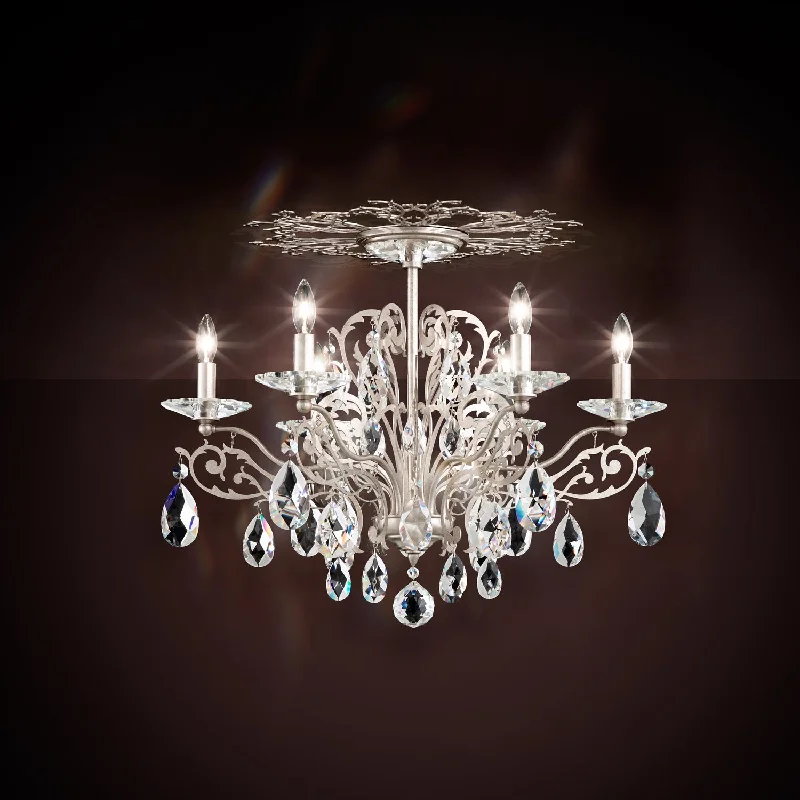 Minimalist Chandeliers for Sleek and Simple InteriorsMinimalist Chandeliers for Sleek and Simple InteriorsFiligrae Six Light Semi-Flush Mount