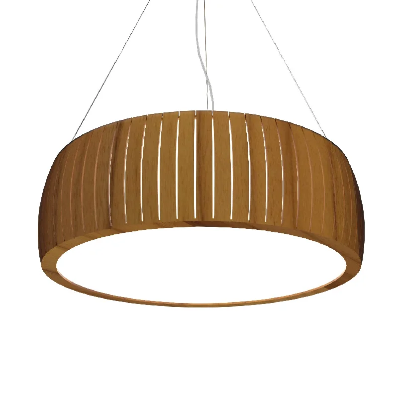 Japanese - Inspired Ceiling Lights with Shoji - Screen - like DiffusersJapanese - Inspired Ceiling Lights with Shoji - Screen - like DiffusersAccord Barrel 1110.12 Pendant Light - Teak