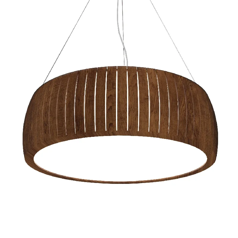 Glass Ceiling Lights with Frosted, Colored, or Etched GlassGlass Ceiling Lights with Frosted, Colored, or Etched GlassAccord Barrel 1111.06 Pendant Light - Imbuia