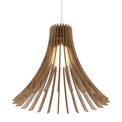 Scandinavian Style Ceiling Lights with Light Wood AccentsScandinavian Style Ceiling Lights with Light Wood AccentsAccord Stecche Di Legno 1181.18 Pendant Light - American Walnut