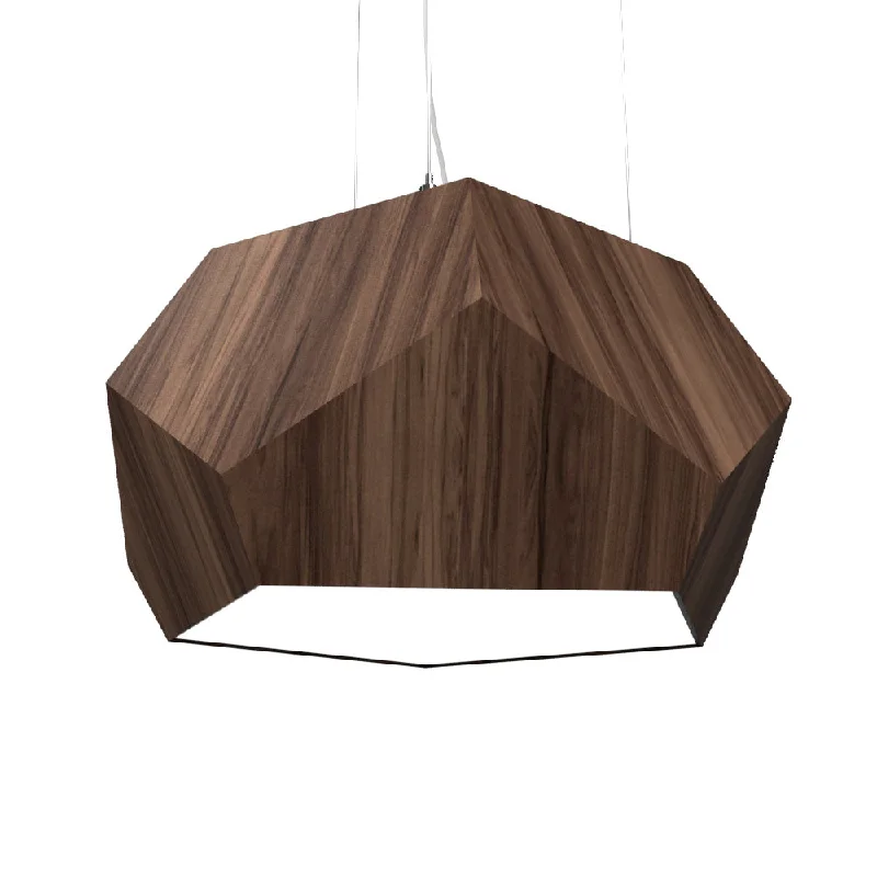 Industrial Style Ceiling Lights with Exposed Bulbs and Metal CagesIndustrial Style Ceiling Lights with Exposed Bulbs and Metal CagesAccord Facet 1226.18 Pendant Light - American Walnut