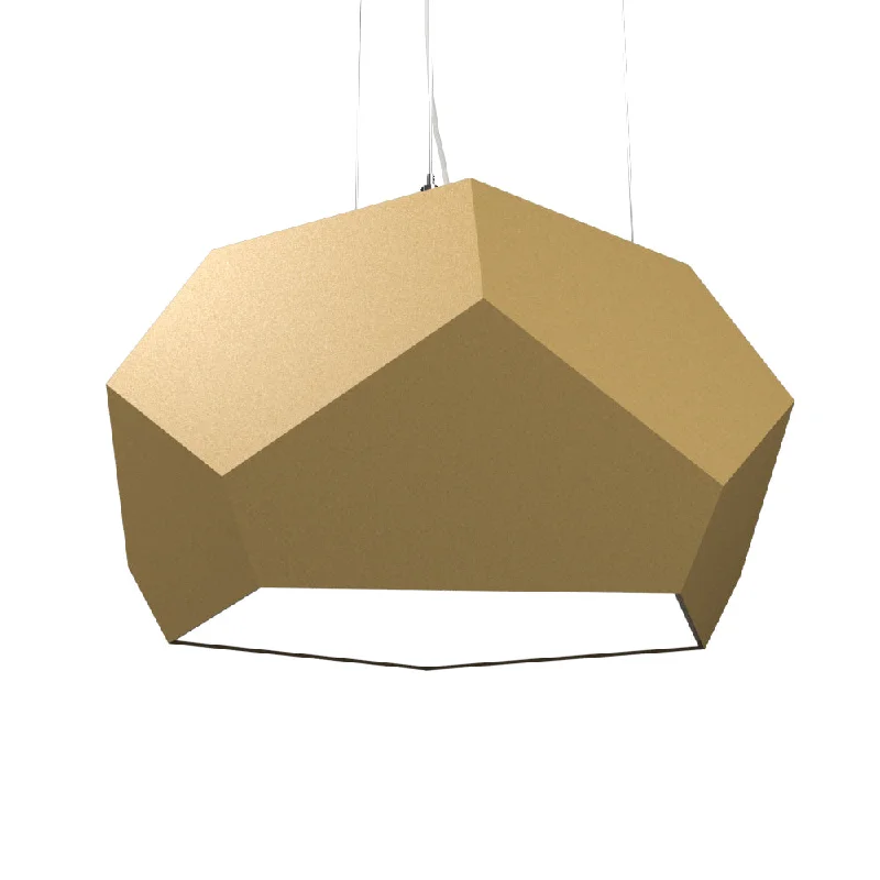 Tropical - Themed Ceiling Lights with Palm - Leaf Shapes and Rattan WrapsTropical - Themed Ceiling Lights with Palm - Leaf Shapes and Rattan WrapsAccord Facet 1226.27 Pendant Light - Gold