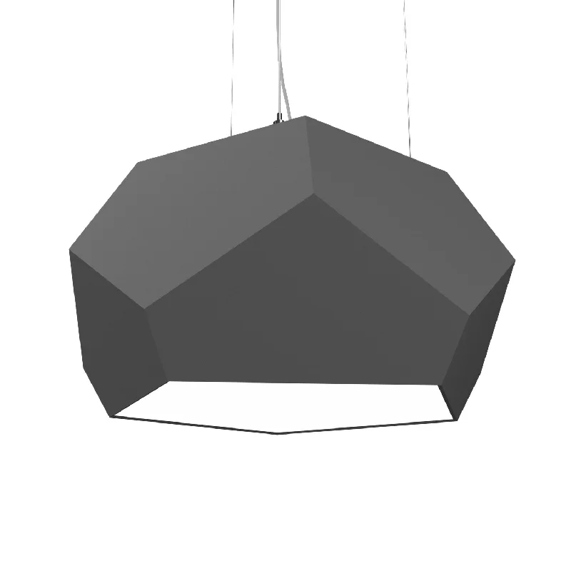 African - Inspired Ceiling Lights with Tribal Patterns and Natural MaterialsAfrican - Inspired Ceiling Lights with Tribal Patterns and Natural MaterialsAccord Facet 1226.39 Pendant Light - Lead Grey