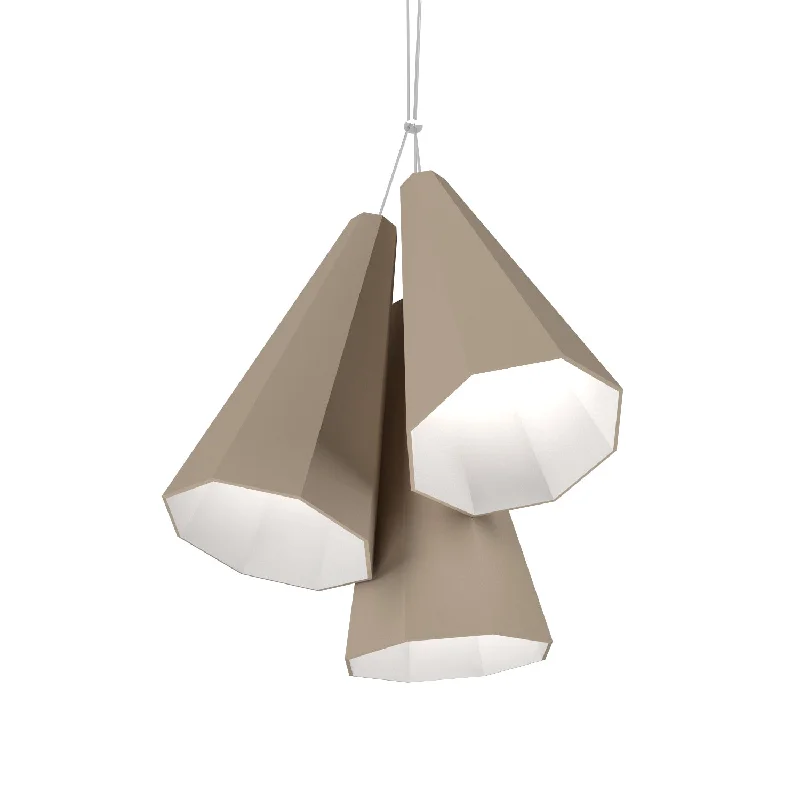 African - Inspired Ceiling Lights with Tribal Patterns and Natural MaterialsAfrican - Inspired Ceiling Lights with Tribal Patterns and Natural MaterialsAccord Facet 1232.15 Pendant Light - Cappuccino