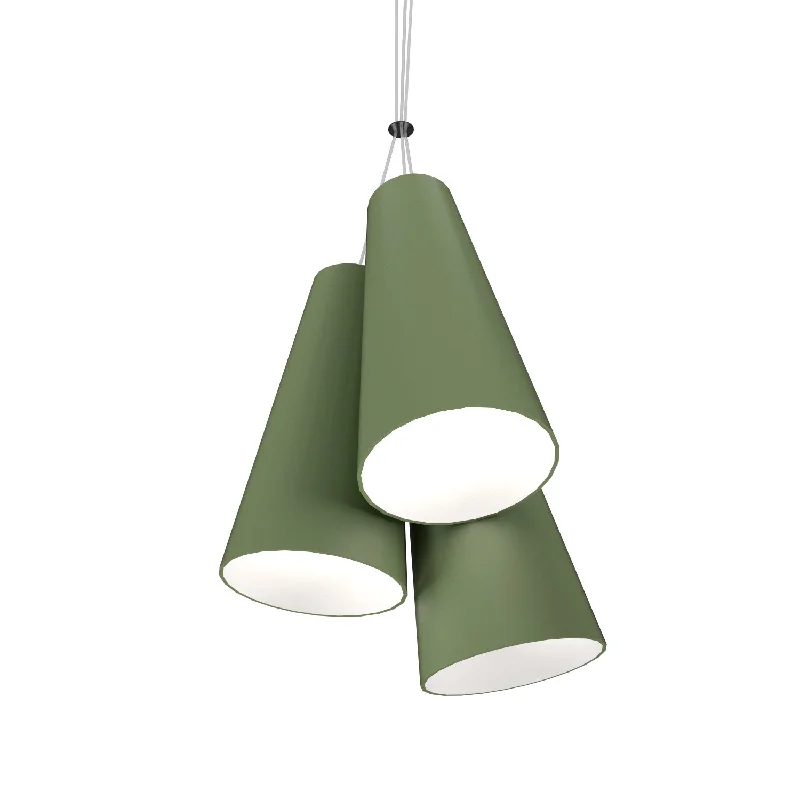 Art Deco Ceiling Lights with Geometric Patterns and Metallic FinishesArt Deco Ceiling Lights with Geometric Patterns and Metallic FinishesAccord Conical 1234.30 Pendant Light - Olive Green