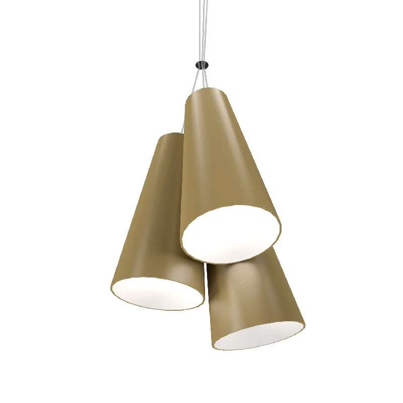 Tropical - Themed Ceiling Lights with Palm - Leaf Shapes and Rattan WrapsTropical - Themed Ceiling Lights with Palm - Leaf Shapes and Rattan WrapsAccord Conical 1234.38 Pendant Light - Pale Gold