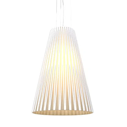 African - Inspired Ceiling Lights with Tribal Patterns and Natural MaterialsAfrican - Inspired Ceiling Lights with Tribal Patterns and Natural MaterialsAccord Living Hinges 1242.07 Pendant Light - White