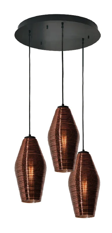 Rustic Ceiling Lights with Reclaimed Wood and Distressed FinishesRustic Ceiling Lights with Reclaimed Wood and Distressed FinishesThree Light Pendant