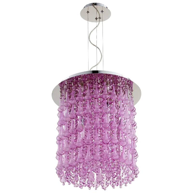 Glass Ceiling Lights with Frosted, Colored, or Etched GlassGlass Ceiling Lights with Frosted, Colored, or Etched GlassCyan Design 06803 Charleston Six Light Pendant