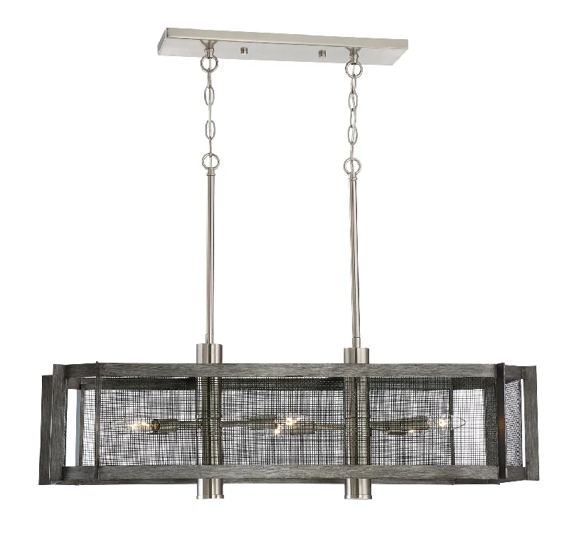 African - Inspired Ceiling Lights with Tribal Patterns and Natural MaterialsAfrican - Inspired Ceiling Lights with Tribal Patterns and Natural MaterialsDesigners Fountain Baxter 89338-WI Pendant Light - Weathered Iron