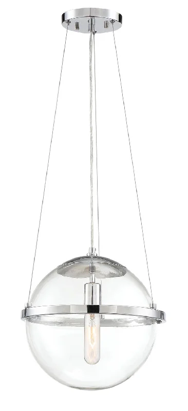 Moroccan Ceiling Lights with Colorful Stained Glass and Geometric CarvingsMoroccan Ceiling Lights with Colorful Stained Glass and Geometric CarvingsDesigners Fountain Welton 92032-CH Pendant Light - Chrome