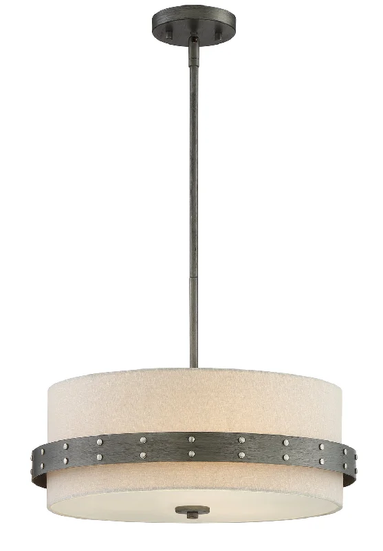 Mediterranean - Style Ceiling Lights with Terra - Cotta and Ceramic DetailsMediterranean - Style Ceiling Lights with Terra - Cotta and Ceramic DetailsDesigners Fountain Garrett 92431-WI Pendant Light - Weathered Iron